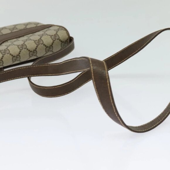 GUCCI GG Supreme Shoulder Bag PVC Beige Gold 004 256 0024 Auth ki5813 - Picture 8 of 14